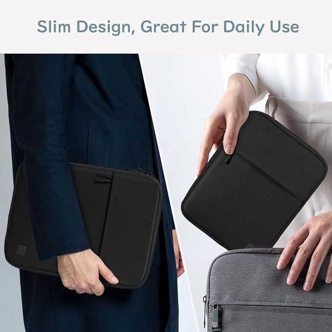 Dadanism 9-11 Inch Tablet Sleeve Padded Carrying Case for iPad (A16) 11th Gen 11", iPad 10th Gen 10.9", iPad Air M4/Pro M5 11", iPad Air 5/4, iPad 9/8/7th Gen, Galaxy Tab A11+ Plus 11",Black