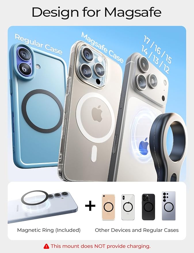 LISEN for MagSafe Car Mount, Magnetic Phone Holder for Car Air Vent Phone Mount, Hands Free Car Phone Mount Phone Holders for Your Car Accessories for Women Men for iPhone 17 Pro Max, Gifts for Mom