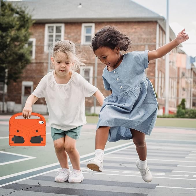 Dteck for iPad 10th Generation Case Kids 10.9 Inch 2022, Durable Lightweight Shockproof Protective Handle Stand EVA Foam Boys Girls Kids Proof Case for iPad 10th Generation 10.9 Inch 2022,Orange