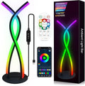 Daymeet LED Table Lamp, Modern Bedside Light Desk Nightstand Lamp RGB Color Changing Dimmable with Remote Music Sync Smart Bluetooth APP Control Night Light 5V USB Unique Desk Lamp for Bedroom Home