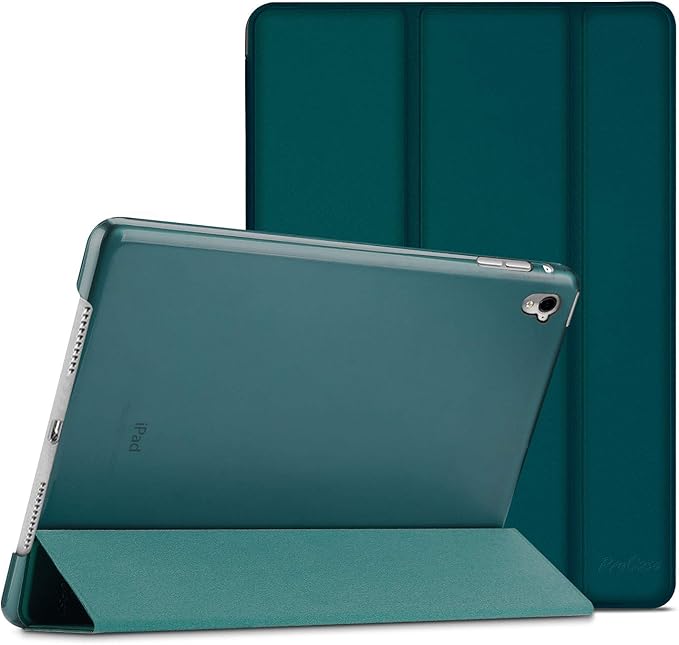 ProCase Smart Case for iPad Pro 9.7 Inch 2016, Ultra Slim Lightweight Stand Smart Case Shell with Translucent Frosted Back Cover for iPad Pro 9.7 Inch (A1673 A1674 A1675) -Emerald