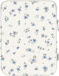 MoKo 9-11 Inch Tablet Sleeve Bag Carrying Case Fits New 11inch iPad Air M4, iPad A16 2025, iPad Pro 11 M4, Air 5/4/3, iPad 10/9/8th Gen, Tab S8/S9 11", Tablet Carrying Case, Mint Blue Floral