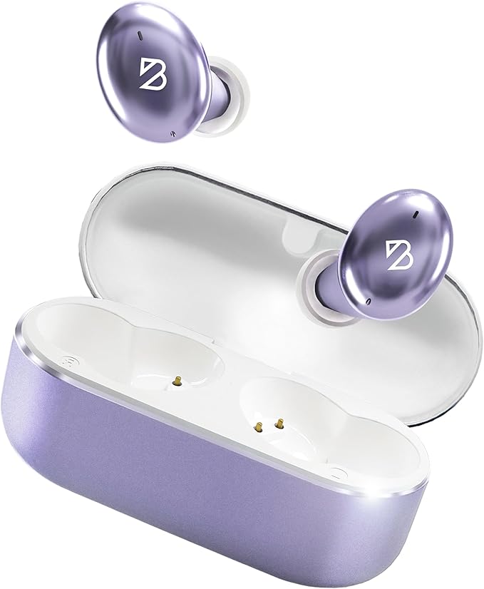 Back Bay Audio Tempo 30 Wireless Earbuds for Small Ears - Award-Winning Sound, Sweatproof Bluetooth Earbuds, Tech Fitness Gifts for Men, Comfortable Bluetooth Ear Buds for Women - Lavender