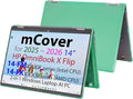 mCover Hard Case ONLY Compatible for 2025+ 14" HP OmniBook X Flip 14-FMxxxx 14-FKxxxx 2-in-1 (with 360° Hinge) Windows Laptop (NOT Fitting Any Other HP Models)- Green