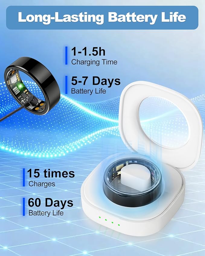 Benio Gen4 Smart Ring,2026 Upgraded,Smart Health Ring for Women Men Fitness Tracker with Heart Rate,Blood Oxygen,Sleep Monitoring,Step Counting,No Subscription