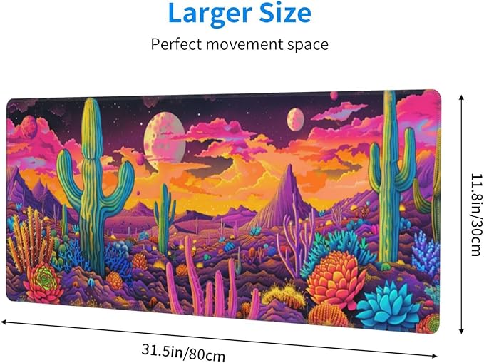 Mouse Pad Gaming - Large Mouse Pad for Desk with Waterproof Surface & Durable Design Desk Mat for Desktop & Office Accessories (Desert Dreamscape)