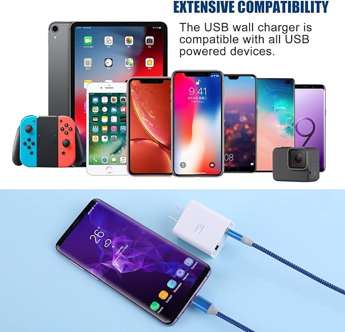 Double USB Wall Charger, Costyle 3 Pack 30W Dual Ports USB Fast Charger Block Quick Fast Charge 3.0 Power Adapter & 5V 2.4A Wall Plug for iPhone 12 11 XR X SE, Samsung S9 S10 S20, Tablet(White)