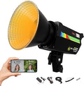 IFOOTAGE SL1 200BNA 200W Bi-Color COB LED Video Light,Standard Bowens Mount Point Source Output Continuous Lighting,APP Control,for Studio Camera Photography Live Streaming
