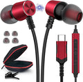 USB C Headphone Type C Earphone Magnetic Wired Earbuds for iPhone 17 Pro Max 16 16e 15 17e for Samsung S26 S25 FE S24 A36 S23 for iPad A16 Pixel 10a 10 9 Noise Canceling in-Ear Headset with Microphone