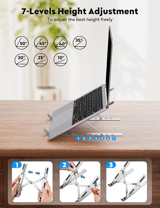 15.6” Portable Monitor with Adjustable Stand, 1080P FHD IPS Screen Extender, Laptop Stand & Smart Cover Included, Ultra Slim Travel Monitor with Eye Protection, Plug and Play for Laptop/PC/Mac