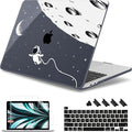 May Chen Compatible with MacBook Pro 16 inch with Touch Bar & Touch ID 2020 2019 Release Model A2141, Plastic Hard Shell Case with Keyboard Cover Skin and Screen Protector, Astronaut Flight