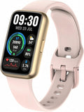 Fitness Tracker for Men & Women, 1.47” HD Smart Band, 24/7 Heart Rate & SpO2 Tracking, Sleep Monitor & Step Counter, 100+ Sports Modes, 3ATM Waterproof, Compatible with Android & iOS, Pink