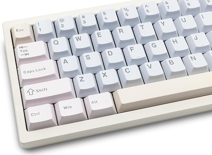 KEEBMONKEY WOBKEY Zen 65 65% Quick Release Wireless Mechanical Keyboard with RGB, CNC Aluminum Case, Hot-Swappable, VIA Support, BT/2.4G/USB-C Gaming Keyboard for Mac/Windows (Lite White)