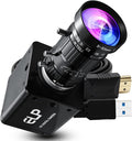 ELP 4K 60fps USB3.0 HDMI Camera Manual Zoom Webcam H.264 High Speed UVC Lightburn Cameras for Computer Low Illumination Simultaneous Output 10X Zoom Web_Camera for Windows Linux Mac TV Projector