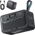 Portable Power Station 89.6Wh LiFePO4 Battery, Solar Power Bank with AC Outlet 100W/110V, USB-C PD Two-Way Fast Charging Small Generator for Laptop, Camping, Home, Office (65W Wall Charger Included)