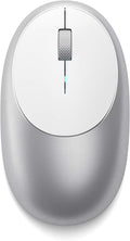 Satechi M1 Wireless Bluetooth Mouse, USB-C Rechargeable, Compact & Portable, for MacBook Air/Pro/Nro, iPad Air/Pro, iPad mini, Mac mini, iMac & Windows - Silver