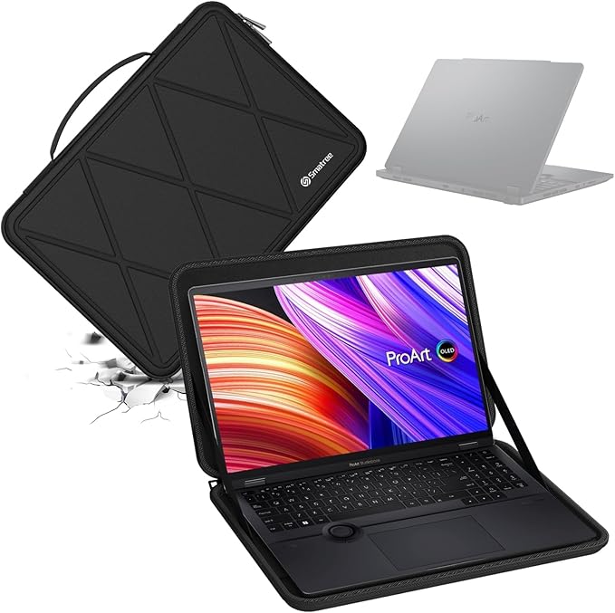 Smatree Hard EVA Protective Sleeve Case Compatible for 16 inch ASUS ProArt Studiobook 16 OLED H7604/Pro 16 OLED W7604, 16inch Waterproof and Anti-Shock Laptop Bag (X8309)