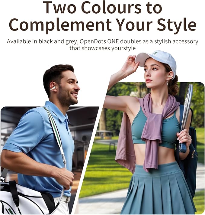 Open Ear Earbuds I5, Bluetooth 6.0 Headphones for Gym & Running, IPX5 Sweatproof, 36H Playtime, Secure Clip-On Fit for Work & Sports (5-Milky White)