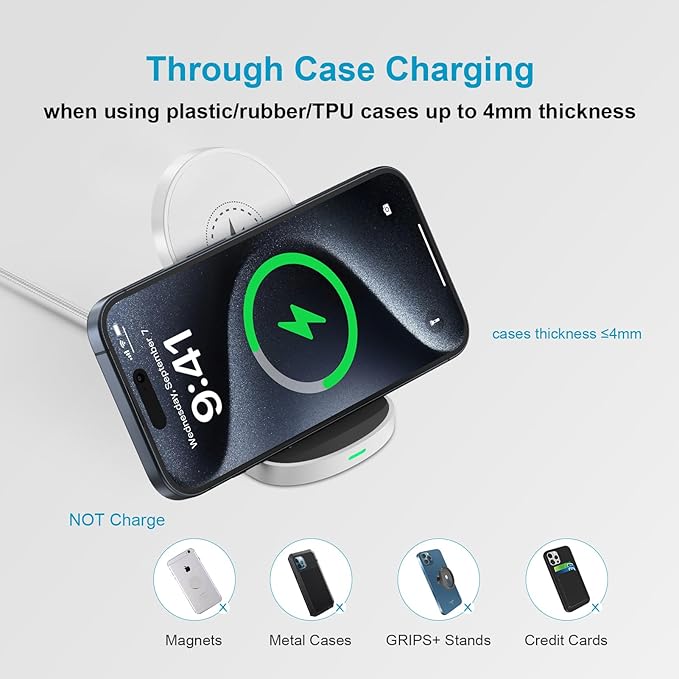 Pixel 10a, 10, 10 Pro, 10 Pro XL Wireless Charger Phone Stand Dock for Google Pixel 10, 10 Pro XL, 9, 9 Pro, 9 Pro XL, 8, 8 Pro, 7, 7 Pro, 6, 6 Pro, 5, 5XL 4, 4XL, Desk Fast Charging Pad Station