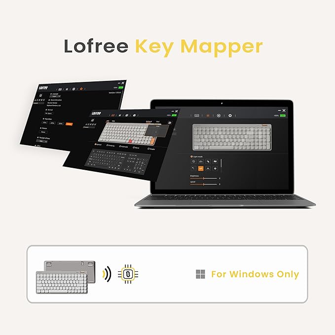 Flow Lite 84 Keys Low Profile Mechanical Keyboard, 75% Swappable Rechargeable Wireless Keyboard with 2.4G Receiver, Bluetooth and Wired Connection for Windows, Mac/Specter Linear Switches (Off-White)