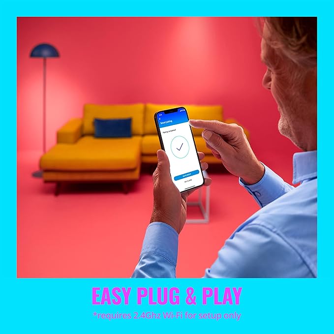 WiZ Connected 13ft LED Light Strip Base Kit + Extension - Flowing Multicolor LED Color-Changing Light Strip For Your Smart Home - Compatible with Alexa and Google Home Assistant