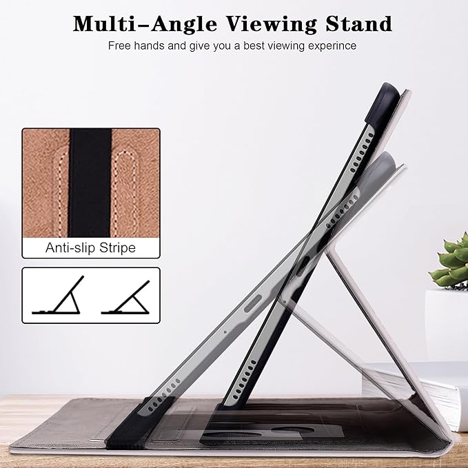 Compatible with iPad Air 11 Inch Case 8th/7th/6th Generation (M4/M3/M2) 2026/2025/2024, for iPad Air 5th/4th Generation Case 10.9 Inch 2022/2020 with Pencil Holder & Card Slots - Gradation
