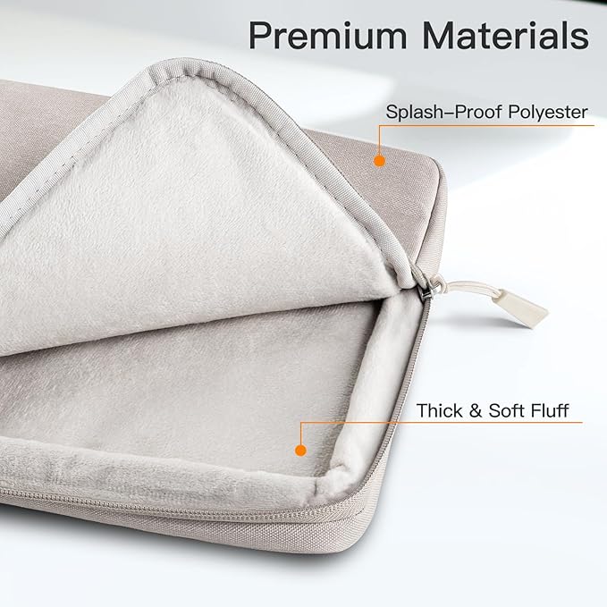 JETech Laptop Sleeve for 13-14Inch MacBook Neo (A18 Pro), MacBook Air/Pro (M1-M5) 2020-2026, 13-13.6 Inch Notebook, Waterproof Shock Resistant Bag Case with Accessory Pocket (Starlight)