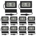 10Pcs Mini Digital Thermometer Hygrometer Gauge Indoor with Probe Sensor LCD Display Meter Temperature Humidity Fahrenheit or Celsius Meter for Incubator Plant Tank Garden -℉