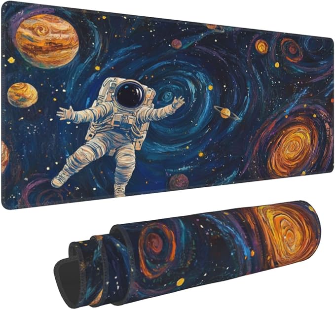 Mouse Pad Gaming - Large Mouse Pad for Desk with Waterproof Surface & Durable Design Desk Mat for Desktop & Office Accessories (Cosmic Odyssey)