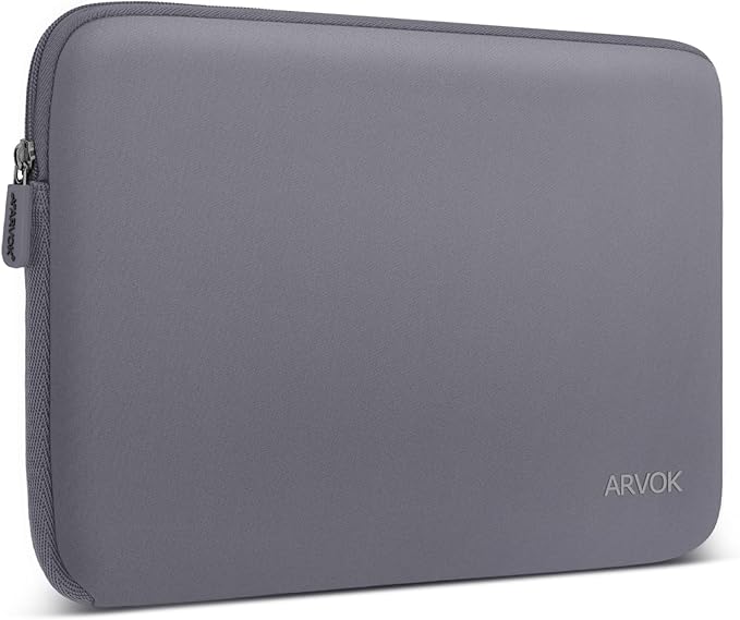 ARVOK 15 15.6 16 inch Laptop Sleeve Ultra-Thin Case MacBook pro 16 inch Sleeve Water-Resistant Notebook Computer Pocket Tablet Briefcase Carrying Bag/Pouch Skin Cover for HP/Dell/Lenovo/Asus/Acer Gray