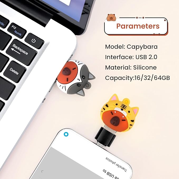 4 * 64GB Cute USB Flash Drive, Doctors Nurses Memory Stick Drive Pendrive Gift for Kids, Teacher, Friends