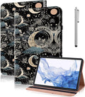 Case for iPad Pro 12.9 2022/2021/2020/2018, PU Leather Tablet Cases Flip Folio Multi-Angle Viewing Stand Protective Cover for iPad Pro 12.9" 6th Gen/5th Gen/4th Gen/3rd Gen - Moon