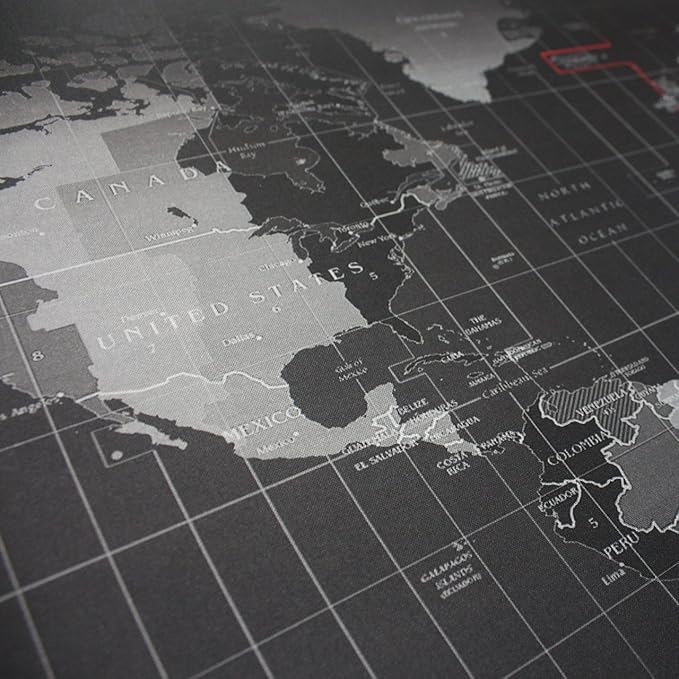 Benvo Extended Mouse Pad Large Gaming Mouse Pad- 35.4x15.7x0.12 inch Computer Keyboard Mouse Mat Non-Slip Mousepad Rubber Base and Stitched Edges for Game Players, Office, Study World Map Design