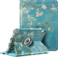 Fintie Rotating Case for iPad Air 11-inch M4/M3/M2 (2026/2025/2024), iPad Air 5th (2022) / 4th Generation 10.9 Inch - 360 Degree Rotating Protective Stand Cover with Pencil Holder, Blossom