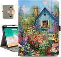 Vimorco for iPad Air 11 Inch Case M4/M3/M2 2026/2025/2024, for iPad Air 5th/4th Gen Cases 10.9-inch,for iPad Pro 11 Inch Case 4th/3rd/2nd/1st Generation Pencil Holder/Hand Strap/Pocket, Flower Cottage