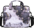JIANYA Tablet Sleeve Bag Marble Tablet Carrying Bag with Shoulder Strap, 10-12.5 Inch, Purple