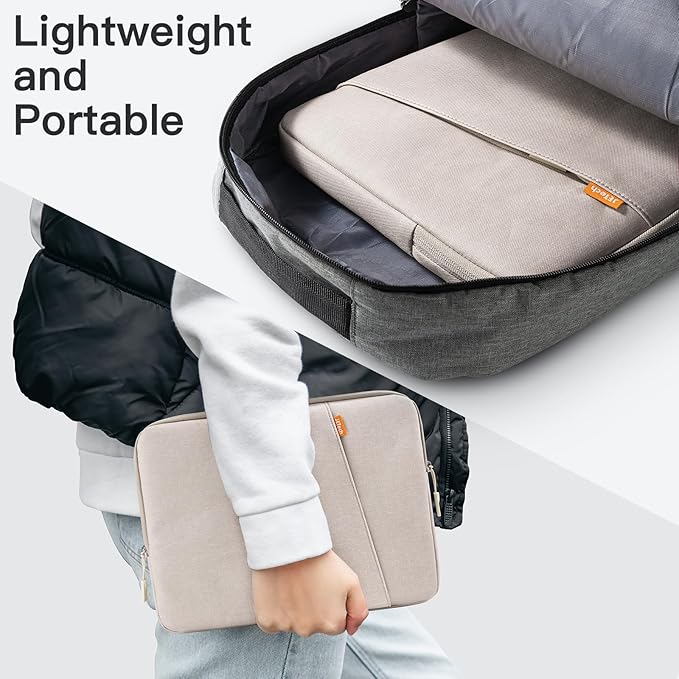 JETech Laptop Sleeve for MacBook Neo (A18 Pro), 14-InchMacBook Air/Pro, MacBook Pro M1-M5 2021-2026, Waterproof Bag Case with Pocket, Compatible with 14 Inch Notebook (Starlight)
