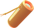 Shower Bluetooth Speaker, IPX7 Waterproof, 24W Deep Bass, TWS Stereo Pairing, 12H Playtime, Outdoor Speaker for Travel, Sport, Party, Camping (Orange)
