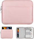 TiMOVO 9-11 Inch Tablet Sleeve Bag for iPad 11-inch A16 2025, iPad 10th Gen. 10.9", iPad 10.2", iPad Air 11/5th/4th Gen. 10.9", Galaxy Tab A9 Plus 11", Carrying Case with Pocket, Pink