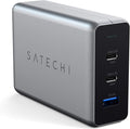Satechi 100W USB C PD Compact GaN Charging Station – Compatible with MacBook Air/Pro/Neo, iPad Air/Pro, iPhone 17 to 12 Series, AirPods, Apple Watch, Android, Windows