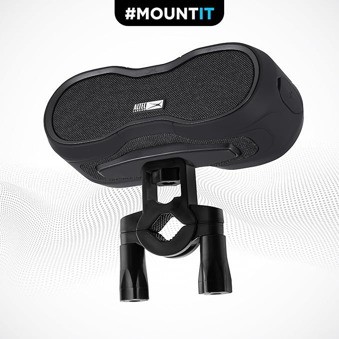 Altec Lansing - BoomJacket Wireless Bluetooth Speaker, Magnetic Waterproof Speaker, IPX7 Outdoor Speaker with 24H Playtime, Portable Speaker with Carabiner, Mountable, Quick Charge