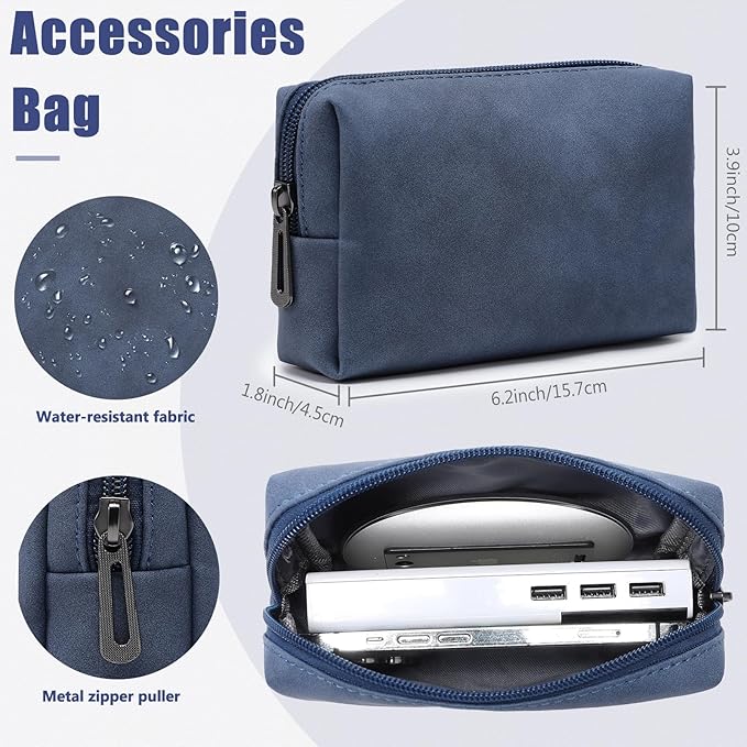 HYZUO 15-16 Inch Laptop Case Bag Sleeve with Stand Feature for MacBook Pro 16 M5/M4/M3/M2/M1 Pro/Max 2026-2019, XPS 15, MacBook Pro 15 2015-2012, Samsung Galaxy Book Flex 15, Navy Blue