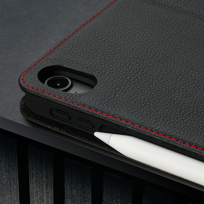 TORRO Case Compatible with iPad Air 11" M4 (2026), M3 (2025) & M2 (2024) and iPad Air 5th / 4th Gen - Leather Folio Cover, Stand, Apple Pencil Charging, Auto Wake/Sleep (Black)