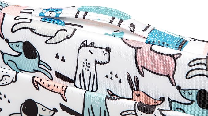 Kinmac 360° Protective Laptop Sleeve Case Bag Cover with Handle for MacBook Air 15 inch,15 inch-15.6 inch HP,Lenovo,Dell,ASUS,Acer Notebook Computer (Cartoon Dogs)