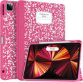 Soke for iPad Pro 11 Case (M2) 2022/2021/2020 with Pencil Holder - [Full Body Protection + Apple Pencil Charging + Auto Wake/Sleep], Soft TPU Back Cover for 2022 iPad Pro 11 inch(Book Hot Pink)
