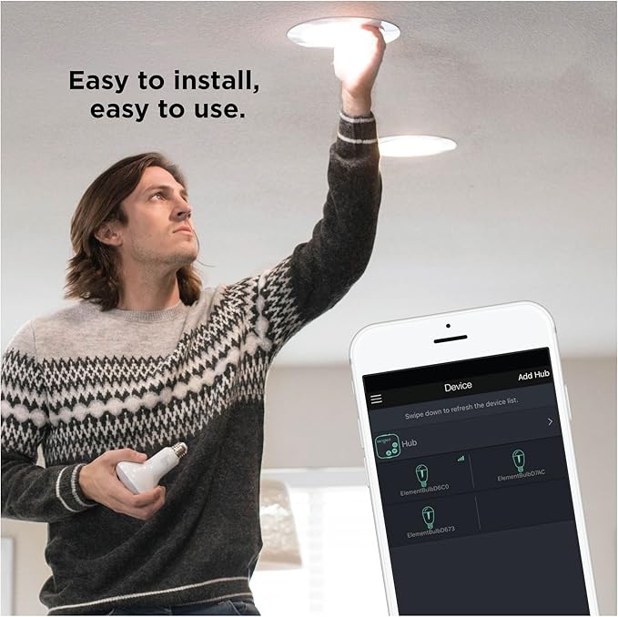 Sengled Smart Bulb, Zigbee Hub Required, Smart Light Bulb Works with Alexa, Google Home, SmartThings, Homekit and Siri, BR30 Dimmable Flood Light Bulb for Cans, Soft White 2700K, 650 LM, 9W, 8 Pack