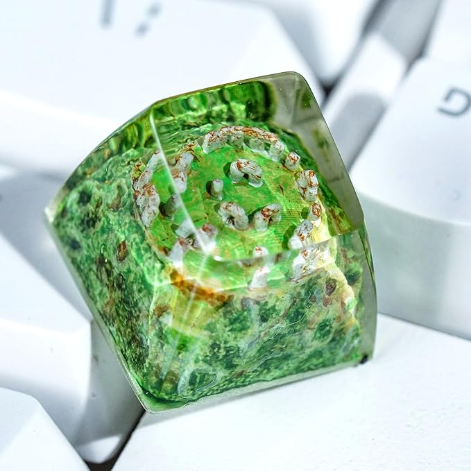 Stonehenge Artisan Keycap R1 SA Profile Custom Ritual Keycaps 1U ESC Handmade Gaming Ritual Resin Key Cap Cherry MX Switch Compatible Mechanical Keyboard Lover Gift