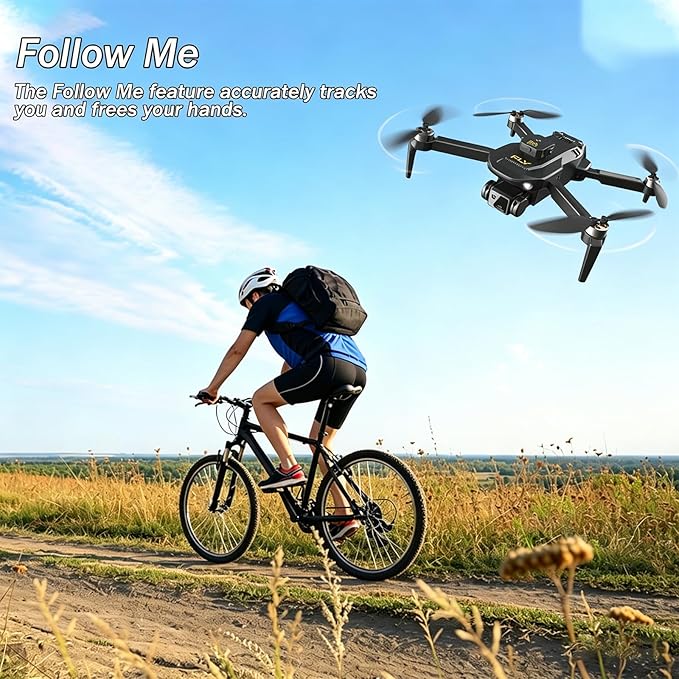Drone with 1080P HD Camera, Foldable Mini Drone with One Key Take Off/Land, Gesture Control, Intelligent Obstacle Avoidance, 3D Flip, 2 Batteries, Easier to Use, for Adults Teen Boys Girls Beginners