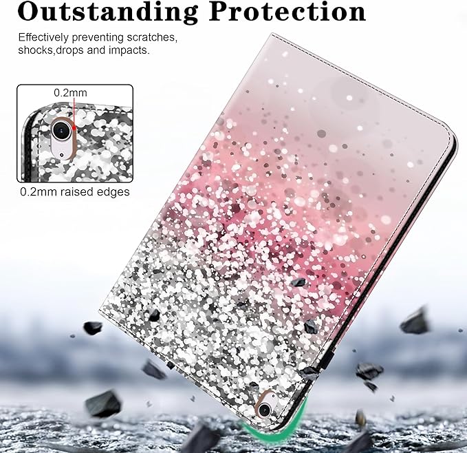 Compatible with iPad Air 11 Inch Case 8th/7th/6th Generation (M4/M3/M2) 2026/2025/2024, for iPad Air 5th/4th Generation Case 10.9 Inch 2022/2020 with Pencil Holder & Card Slots - Gradation