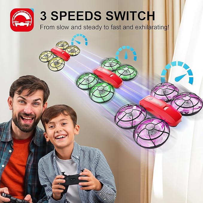 Swifsen Drone with Camera for Kids and Beginner,Birthday Gift Toy for Boys and Girl,Indoor Quadcopter Plane for Boy,Small Helicopter with Auto Hovering, 3D Flips, Headless Mode,2 Batteries